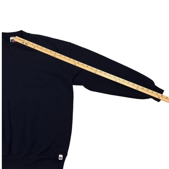 Vintage Russell Sweatshirt Mens Size XL Blue Crew Neck Blank Made in USA 90s - Picture 7 of 7